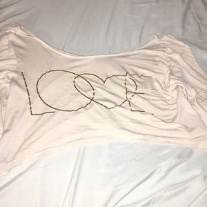 off the shoulder crop top